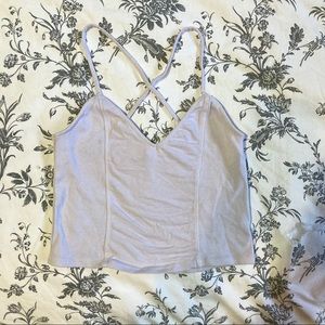 lavender crop top